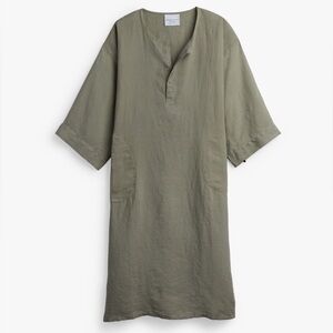 Parachute Linen House Dress with Pockets, Size XS, extra small